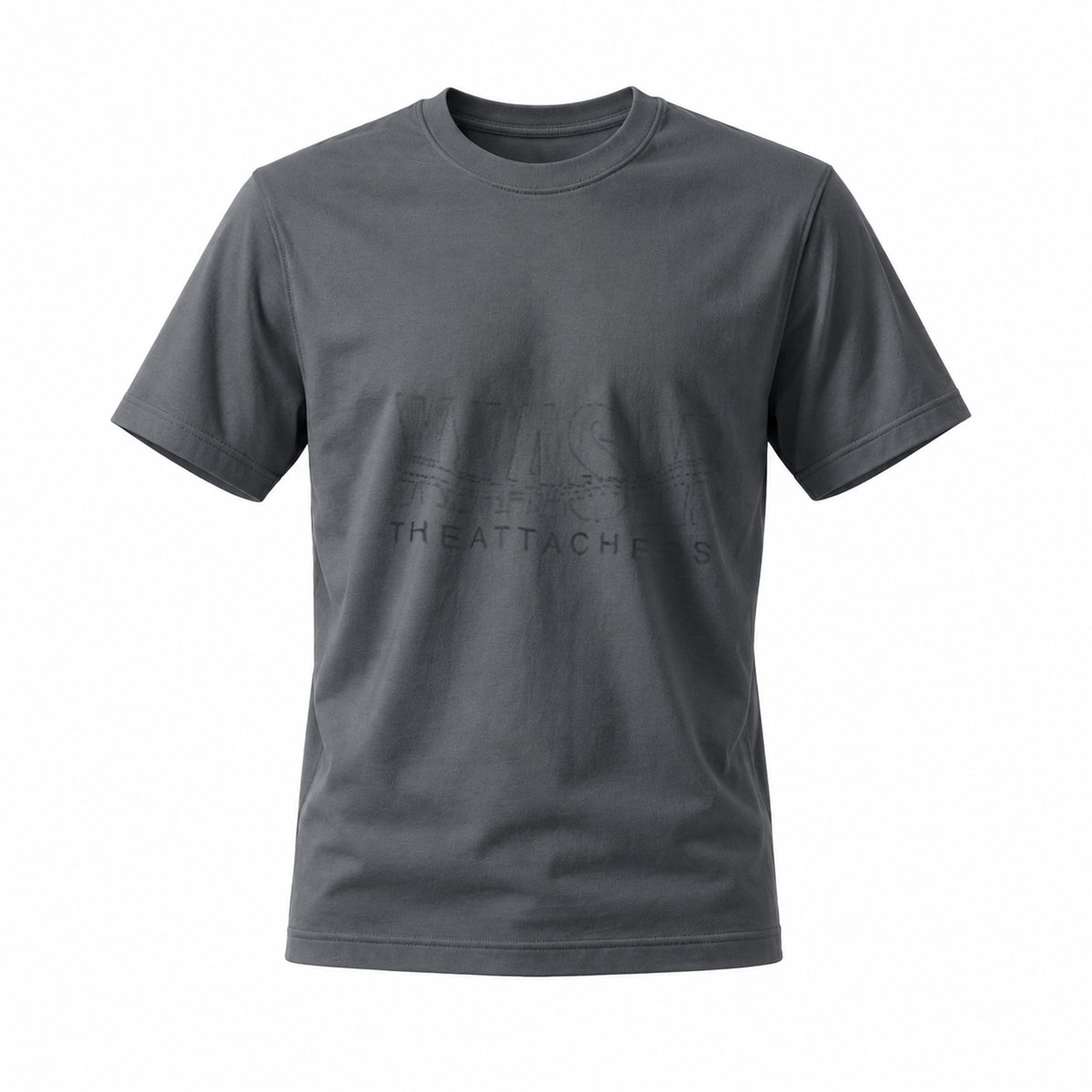 Black T-Shirt The Attache's Minimal Logo Design Men's Casual Wear - Image 6