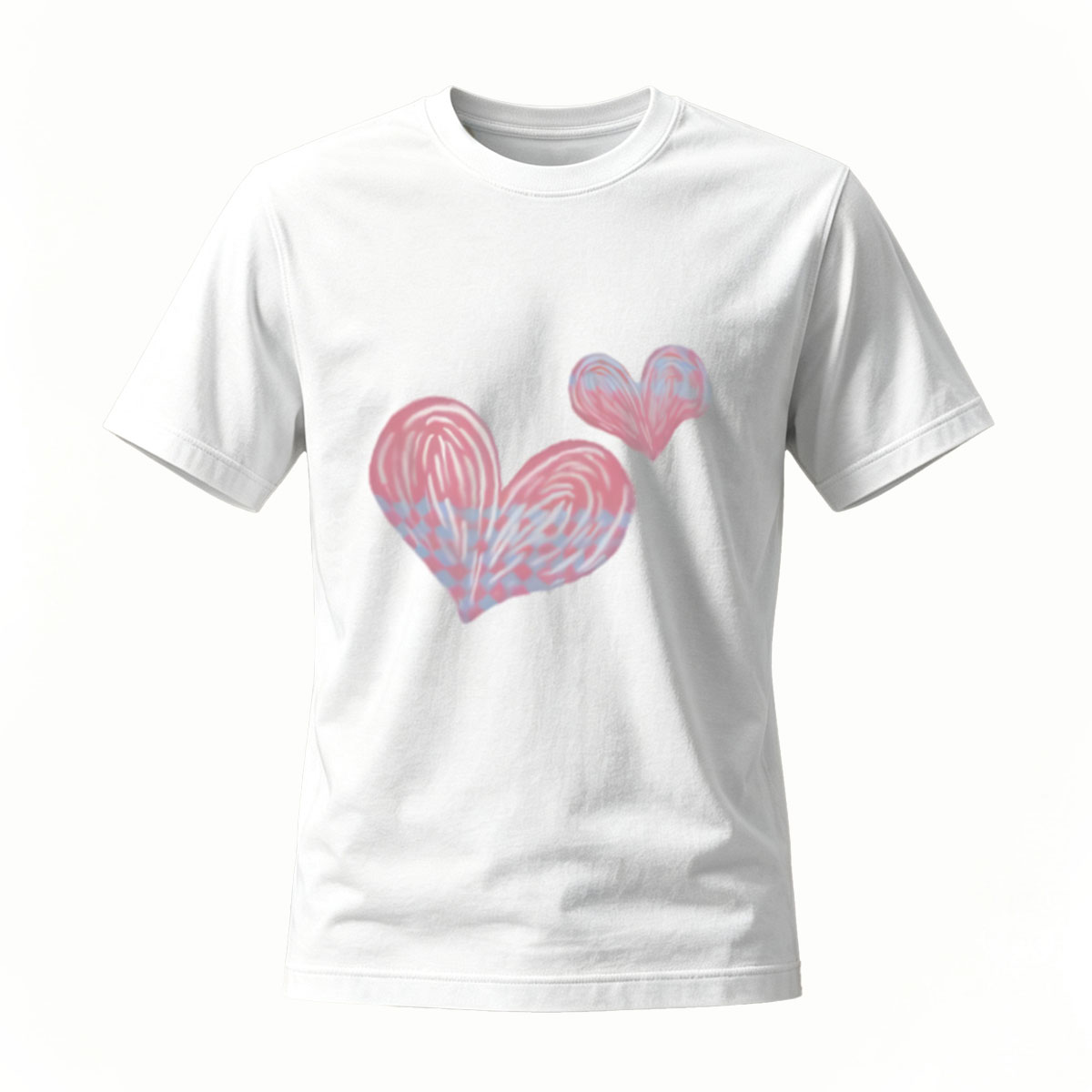 Mickey Heart Print Men's T-Shirt Valentine Gift Wear - Image 2