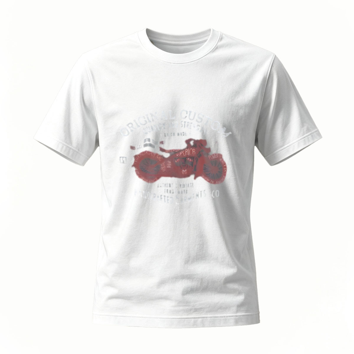 Original Custom Motorcycle T-Shirt Men's Black Graphic Tee - Image 2