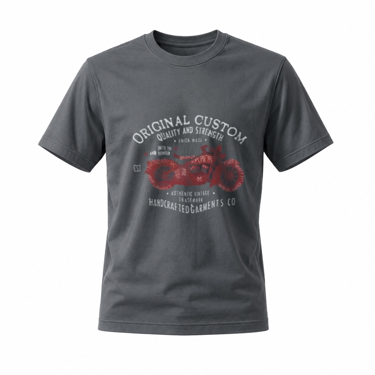 Original Custom Motorcycle T-Shirt Men's Black Graphic Tee - Image 6